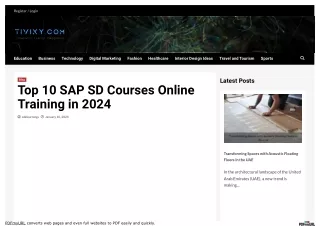 What is in our sap sd course