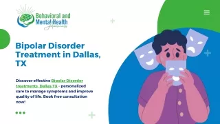 Bipolar Disorder Treatment in Dallas, TX