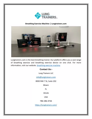 breathing exercise machine lungtrainers com