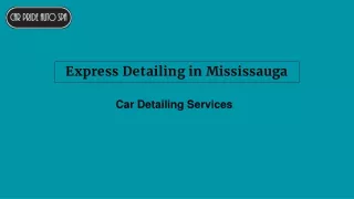 Car Detailing Service Mississauga | Auto Detailing Mississauga