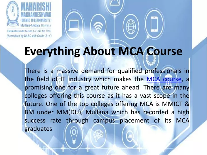 everything about mca course