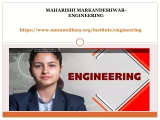maharishi markandeshwar engineering