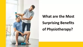 What are the Most Surprising Benefits of Physiotherapy