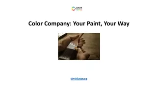 Color Company Your Paint, Your Way