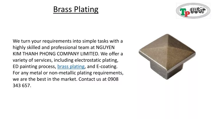 brass plating
