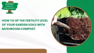 How to Up the Fertility Level of Your Garden Soils With Mushroom Compost