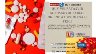 Buy Velpatasvir Sofosbuvir Tablet Brands Online Price Philippines Thailand