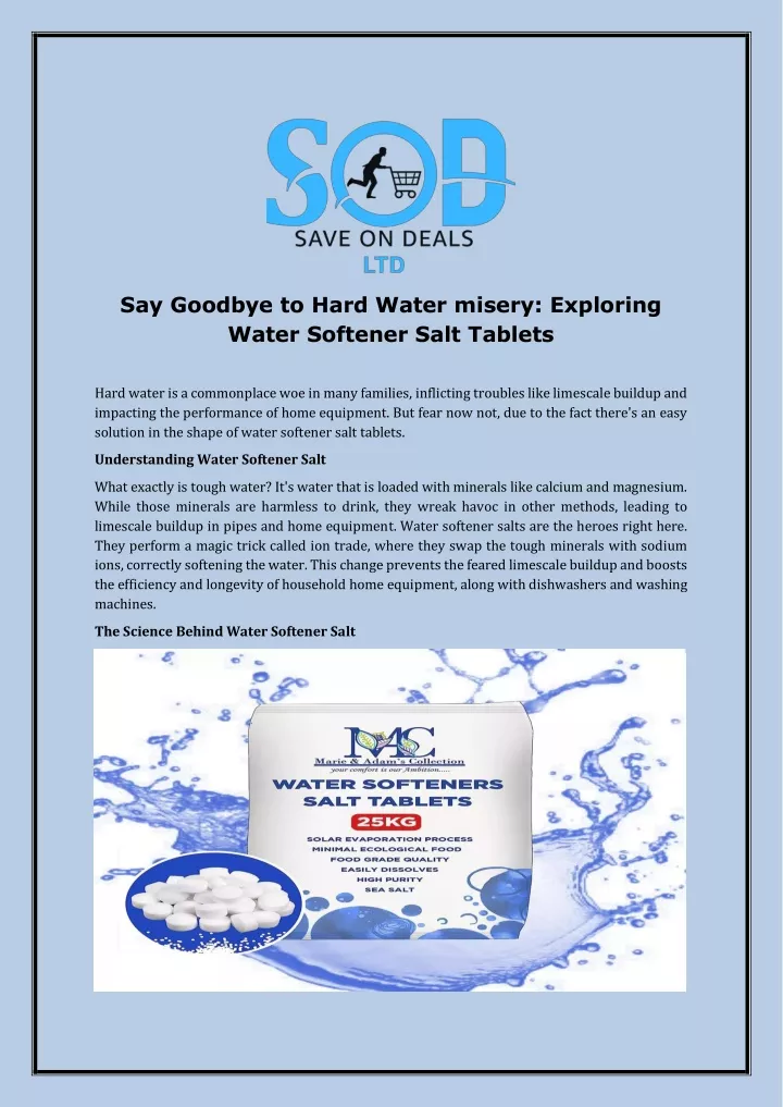 say goodbye to hard water misery exploring water