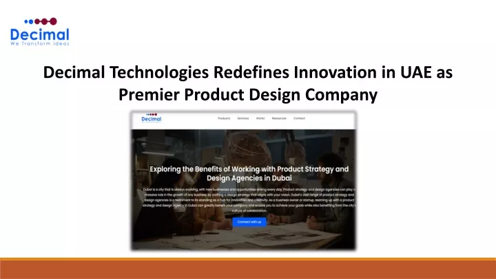 decimal technologies redefines innovation