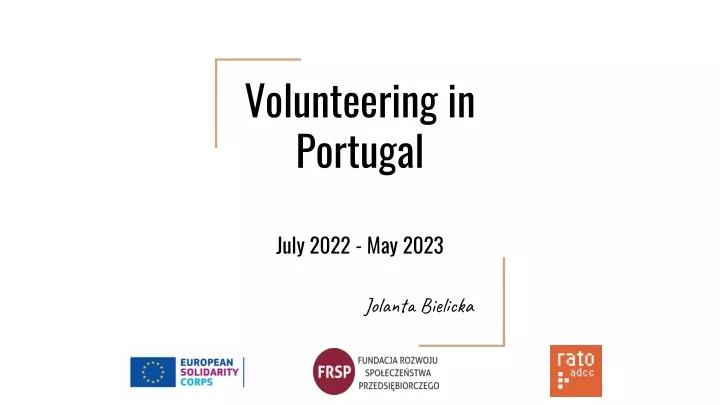 volunteering in portugal