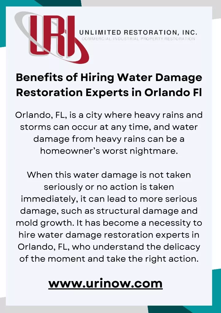 benefits of hiring water damage restoration