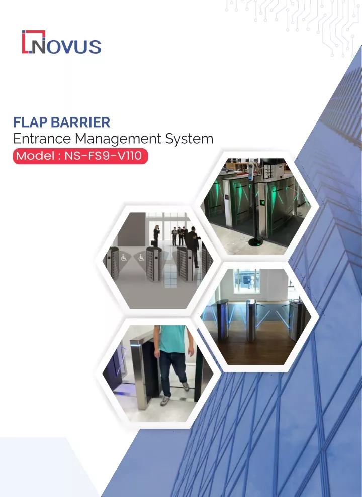 flap barrier entrance management system