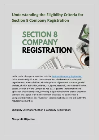 understanding the eligibility criteria