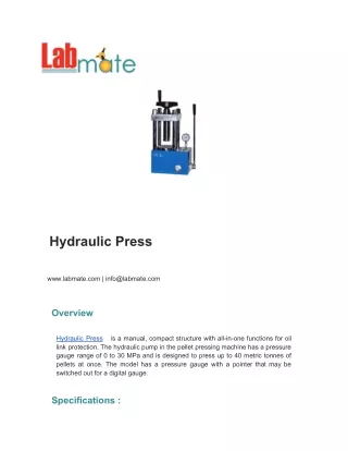 hydraulic press