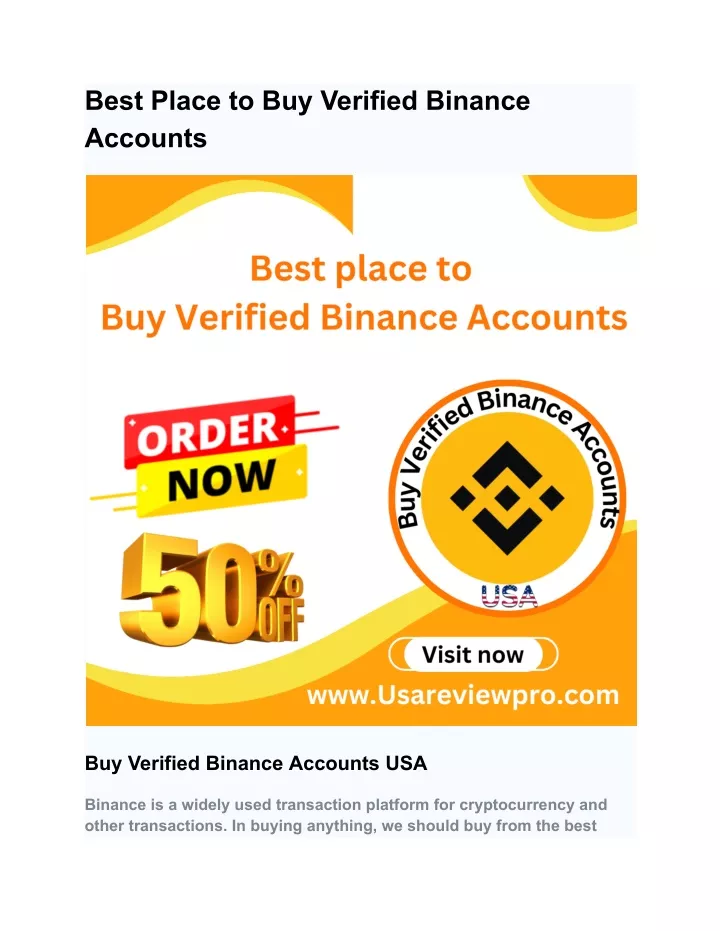 best place to buy verified binance accounts