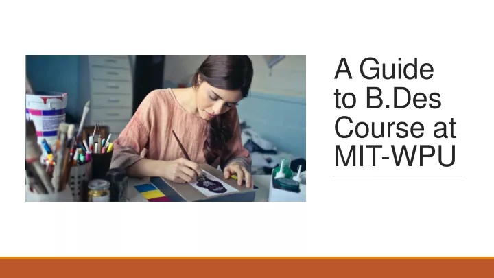 a guide to b des course at mit wpu