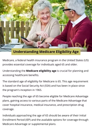 Understanding Medicare Eligibility Age