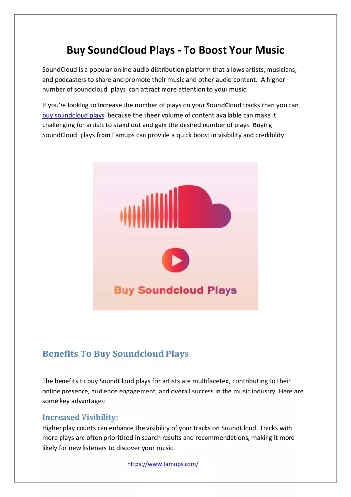 buy soundcloud plays to boost your music
