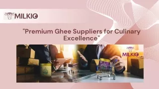 Ghee suppliers