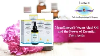 MegaOmega® Vegan Algal Oil and the Power of Essential Fatty Acids