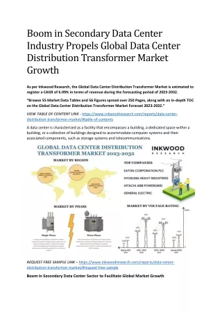 boom in secondary data center industry propels