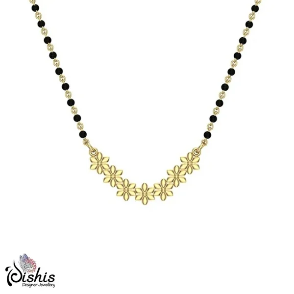 Zarin mangalsutra Design in gold by Dishis Designer Jewelly