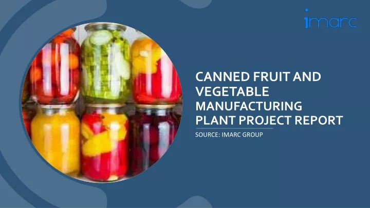 canned fruit and vegetable manufacturing plant project report