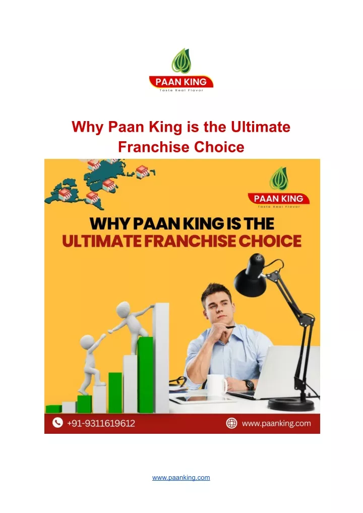 why paan king is the ultimate franchise choice