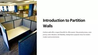 How Partitions Walls are  Beneficial for Office