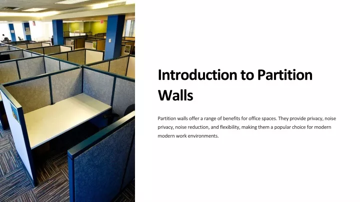 introduction to partition walls