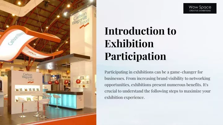 introduction to exhibition participation