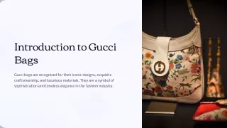 Introduction To Gucci Bags in USA