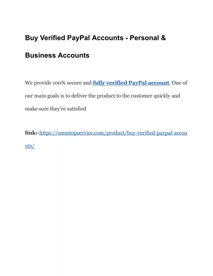 buy verified paypal accounts personal