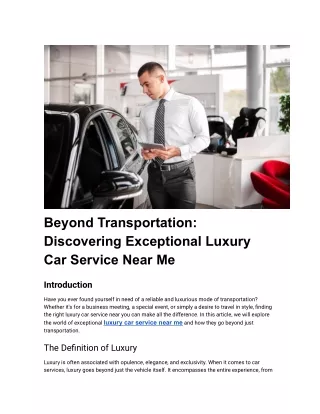 luxury car service near me (1)