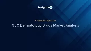 GCC Dermatology Drugs Market Analysis