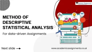 How to do Descriptive Statistical analysis for your assignments?