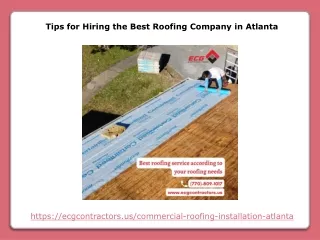 Tips for Hiring the Best Roofing Company in Atlanta