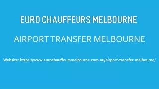 Airport Transfer Melbourne
