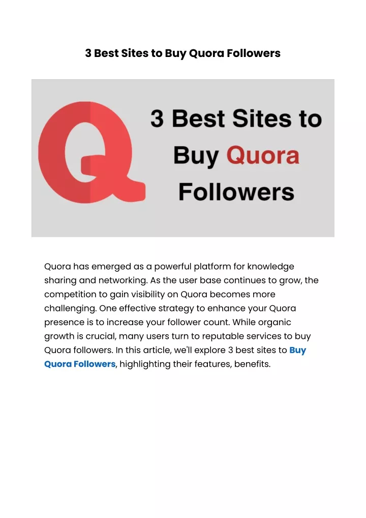 3 best sites to buy quora followers