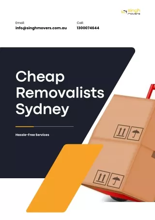 Cheap Removalists Sydney