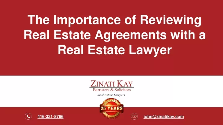 the importance of reviewing real estate
