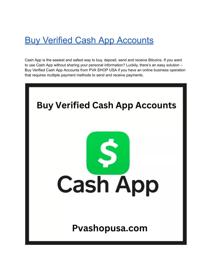 buy verified cash app accounts