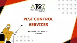 Pest Control Services in Bangalore