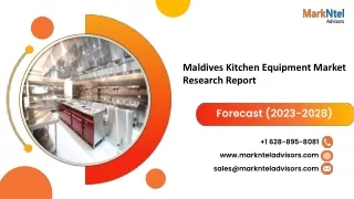 Maldives Kitchen Equipment Market Research Report: Forecast (2023-2028)