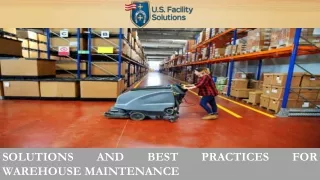 Solutions and Best Practices for Warehouse Maintenance