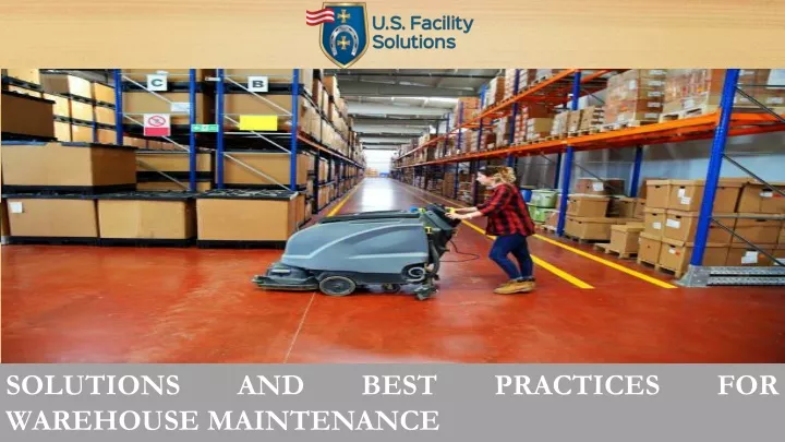 solutions and best practices for warehouse