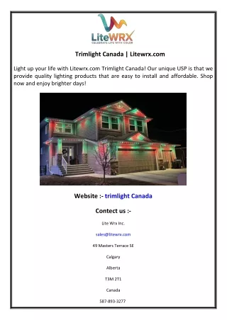Trimlight Canada  Litewrx.com