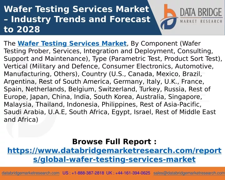 wafer testing services market industry trends