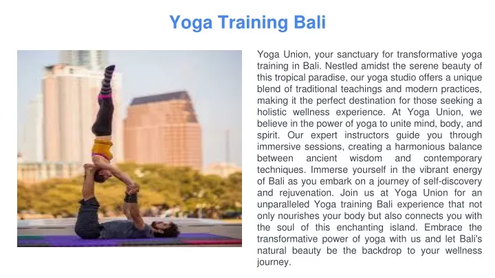 yoga training bali