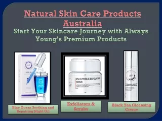 Natural Skin Care Products Australia PPT
